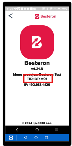 Besteron_údaje a TID