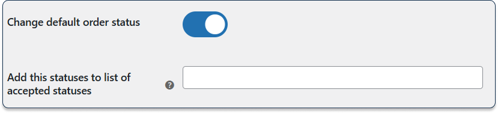 Change Default Order Status