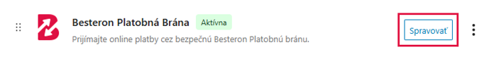 Woocommerce_nastavenia platobnej brány Besteron
