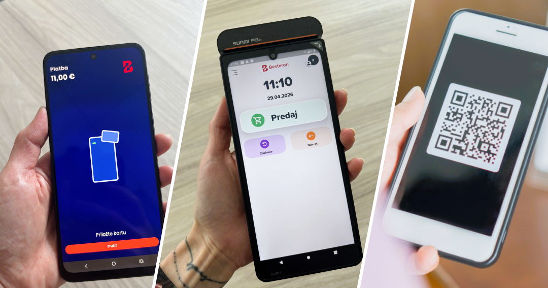 Platobný terminál, terminál v mobile alebo QR platba? Porovnanie platobných riešení (2026)
